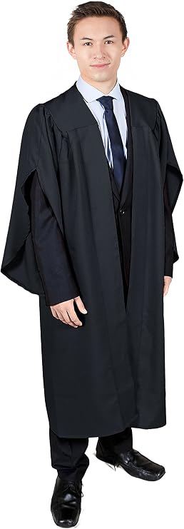 Black Open Front Choir Robe