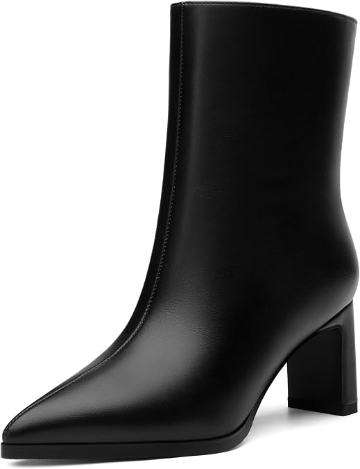 SKYSTERRY Booties for Women Pointed Toe Ankle Boots