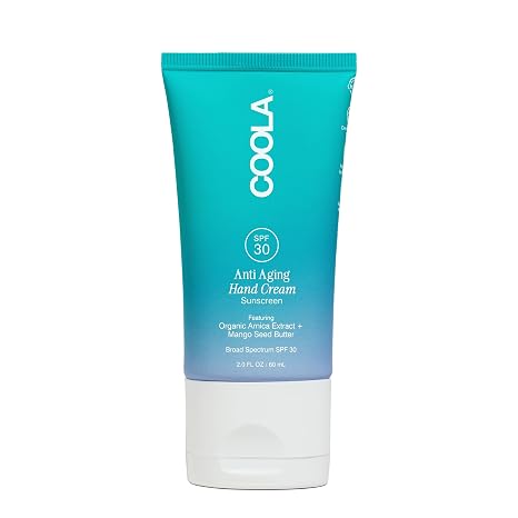 COOLA Anti-Aging Hand Cream SPF 30 Sunscreen Lotion, 2 fl oz