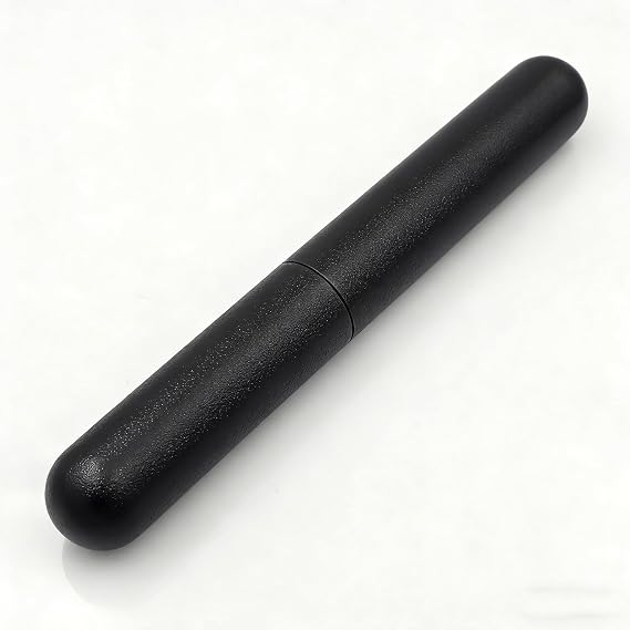 Stainless Steel Single Cigar Tube Can Hold 6.5" Length & 0.76" Diameter Cigar Case Pocket Cigar Holder (Black Powder Coat, Single Cigar Tube)