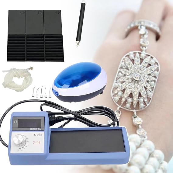 70w Micro Wax Setting Machine Stone Setting Machine,Jewelry Making Tools, Diamond Setting Tools, Hot Jewelry Wax Setting Machine Paraffin Tools,Blue