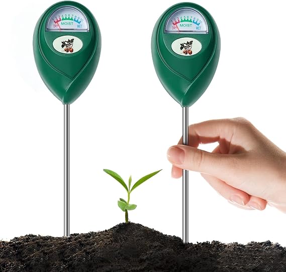 Soil Moisture Meter, 2Pack Accurate Soil Tester Ground Moisture Tester, Garden Agriculture Moisture Tester, Compact & Lightweight, Suitable For Indoor And Outdoor Vegetable Bed Gardens, Etc.