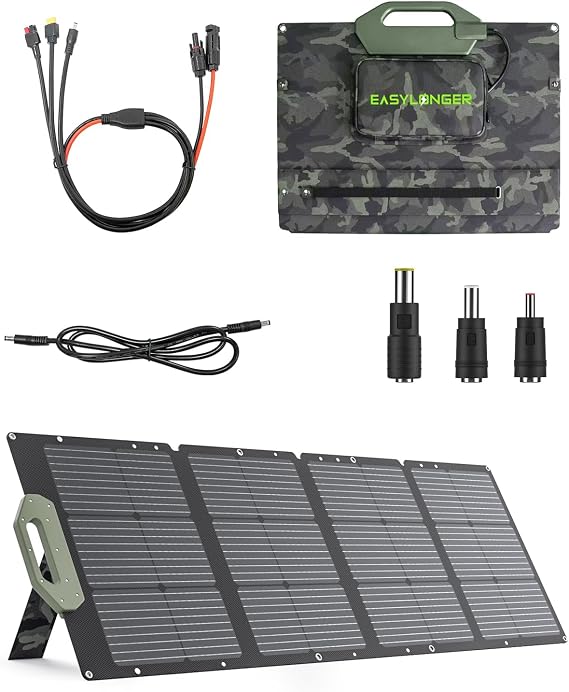 EASYLONGER 110W Foldable Solar Panel, ESP110 Portable Solar Charger