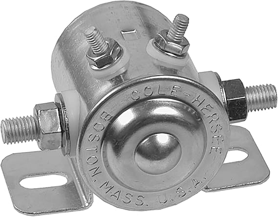 Solenoid Compatible with/Replacement for 240-01000 12V 4 Terminals OEMs Ametek & Prestolite 15-132, 15-236, 24059, 24059BX