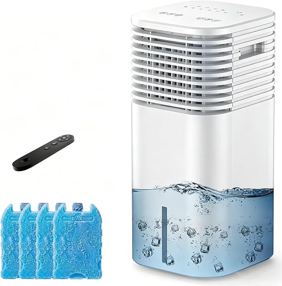 Ultra-Quiet Evaporative Swamp Cooler, 120 Oscillating Cooling Fan, 15H Timer, 3 Speeds & 3 Modes For HomeOffice 01