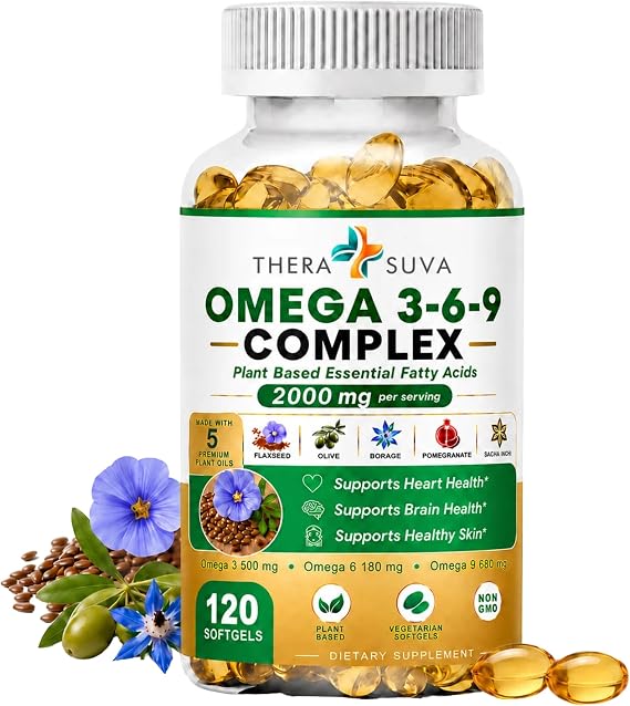 High-Potency Vegan Omega 3-6-9, 120 Veggie Softgels