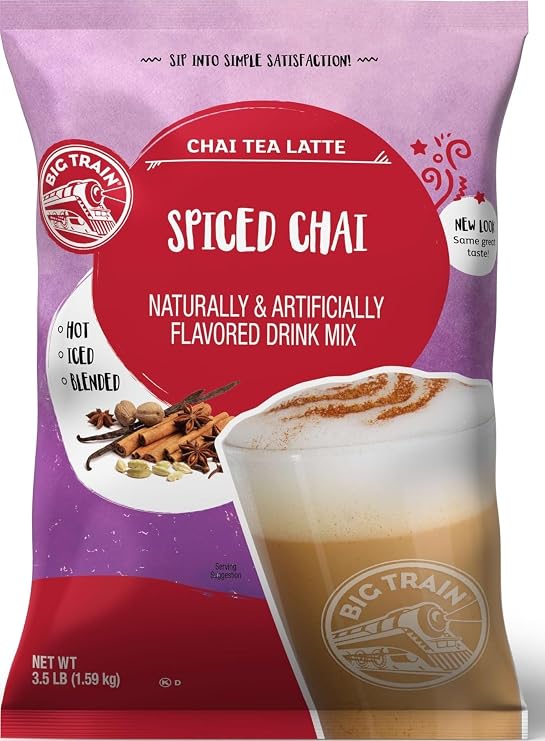 Big Train Spiced Chai Tea Latte Beverage Mix, 3.5 Pound (Pack of 1)