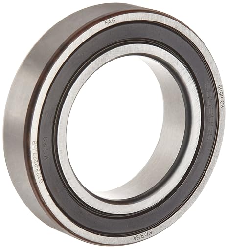 FAG 6013-2RSR-C3 Deep Groove Ball Bearing, Single Row, Double Sealed, Steel Cage, C3 Clearance, Metric, 65mm ID, 100mm OD, 18 mm Wide 4300rpm Maximum Rotational Speed, 5620lbf Static Load Capacity, 6900lbf Dynamic Load Capacity