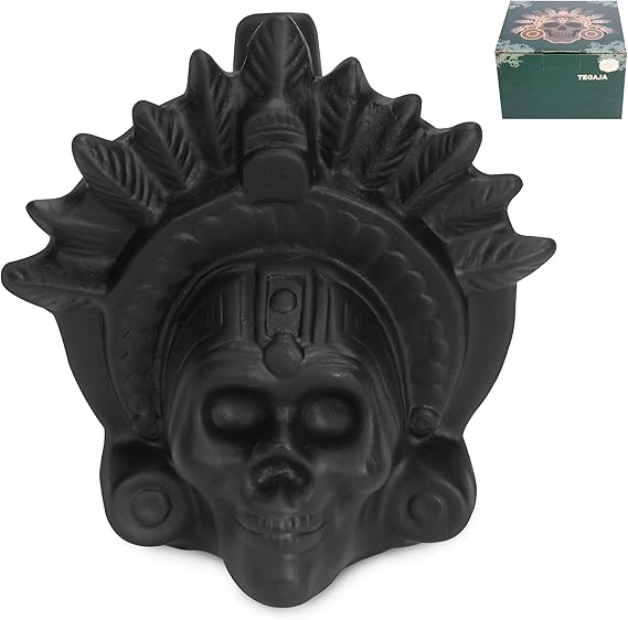Screaming Aztec Death Whistle - Loudest Authentic Human Sounding Screams 126 Decibels Loud, Designed in Matte Black by Upgraded Ceramic,Collectible, Horror gift, Self defense