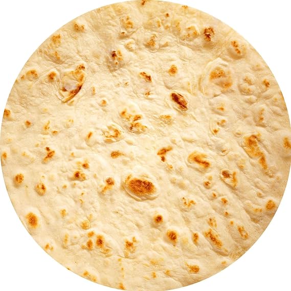 Throw Blanket Burritos Tortilla Wrap Blanket Adult Kids and Baby Size Gifts,Novelty Funny Tortilla Round Blanket,Fluffy Fuzzy Blankets & Throws for Bed, Sofa Yellow 36 inches