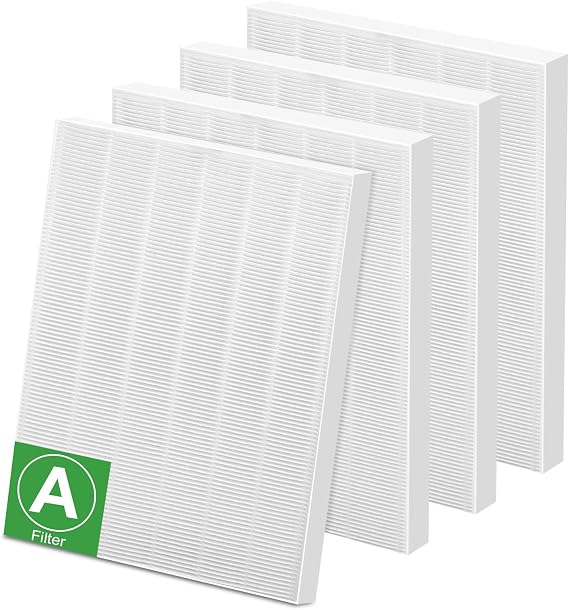 True High Efficiency C535 Replacement 115115 Filter A Compatible with Winix PlasmaWave C535 5300 5300-2 6300 6300-2 P300 AM90 C909 9800, 4 x Filters
