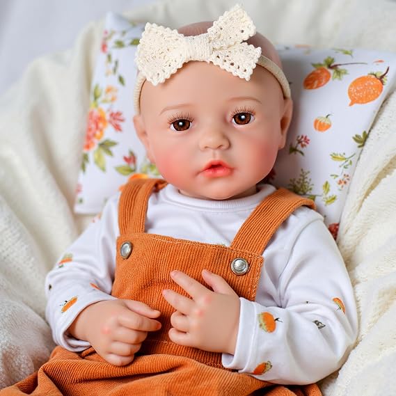 BABESIDE Reborn Baby Dolls - 20 Inch Adorable Soft Body Realistic Baby Doll Real Life Baby Dolls Girl for Kids with Complete Accessories for Cuddling, Playtime, and Gift Giving