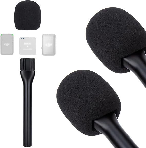 SUNMON Handheld Wireless Mic Stand for Rode Wireless Mic, Holder for Rode Wireless Go 2/ Rode Wireless Pro, Rode Interview Microphone Adapter Handheld for Rode Wireless Go II/DJI and More (2 PACKS)