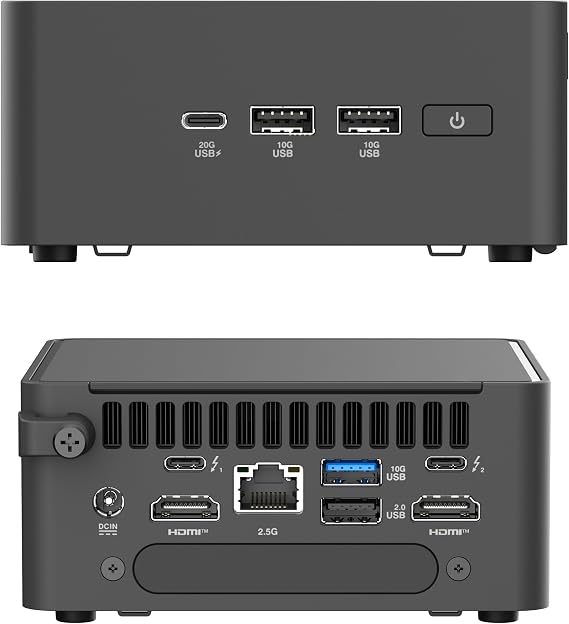 WEELIAO NUC 15 Pro Mini PC (NUC15CRHU7) Intel Core Ultra7 255H,Up to 96GB DDR5, Intel Arc Graphics, Wi-Fi 7, PCIe SSD,Compact AI Desktop Computer(32GB RAM,1TB SSD),Support Windows 11 Pro