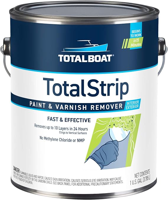 TotalBoat TotalStrip Heavy-Duty Marine Varnish and Paint Stripper - Gallon