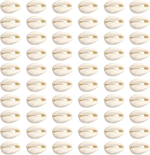 TOAOB 200pcs Natural Spiral Shell Beads 12 to 15mm Cowrie Shells