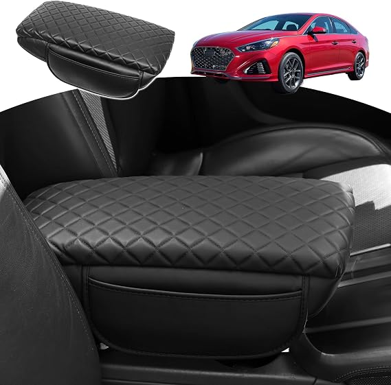 Center Console Cover for Hyundai Sonata 2015 2016 2017 2018 2019 | 2015-2019 tucson 2022-2025,Dodge Journey Cushion Pad Armrest Box Cover protector Interior Accessories
