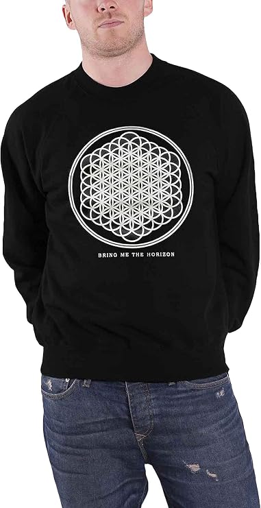 Bring Me The Horizon Sweatshirt Sempiternal Band Logo Official Mens Black
