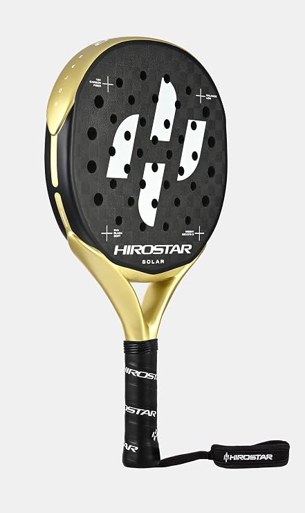 Solar 2024 Padel Racquet, Black/Yellow
