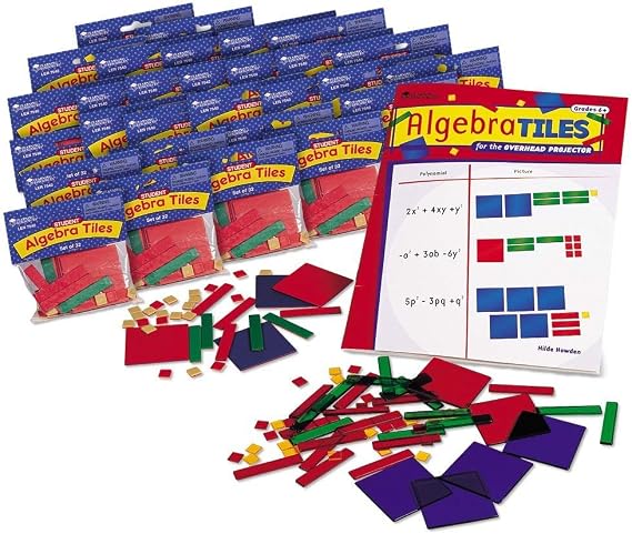 Learning Resources Algebra Tiles Class Set