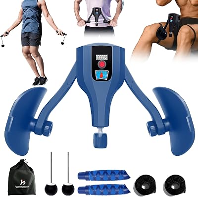 Thigh Trainer 0-132 lbs Adjustable Resistance Pelvic Floor Muscle Kegel Exerciser, Thigh Exerciser & Booty Trainer for Women & Men, Pelvic Floor Exercise Workout Machine