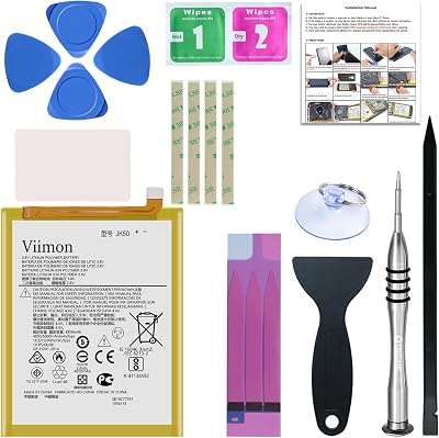 for Moto G7 Power Battery Replacement Li-Polymer Battery Replacement for Motorola Moto G7 Power XT1955 JK50 with Repair Tool Kit
