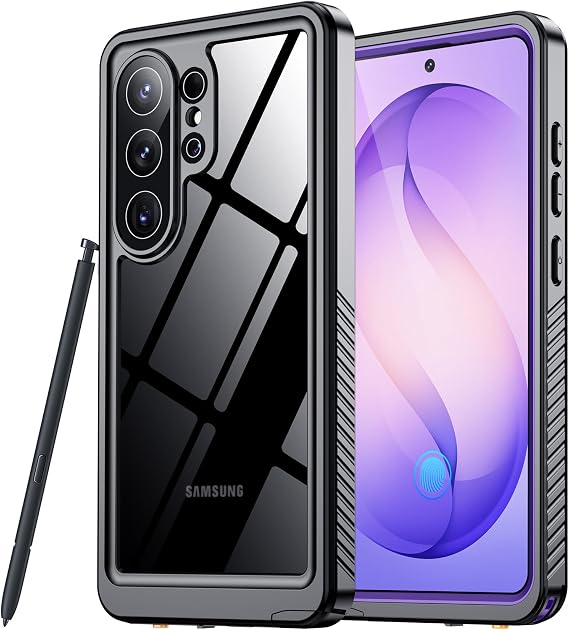 SPIDERCASE for Samsung Galaxy S26 Ultra Case Waterproof, Purple/Clear
