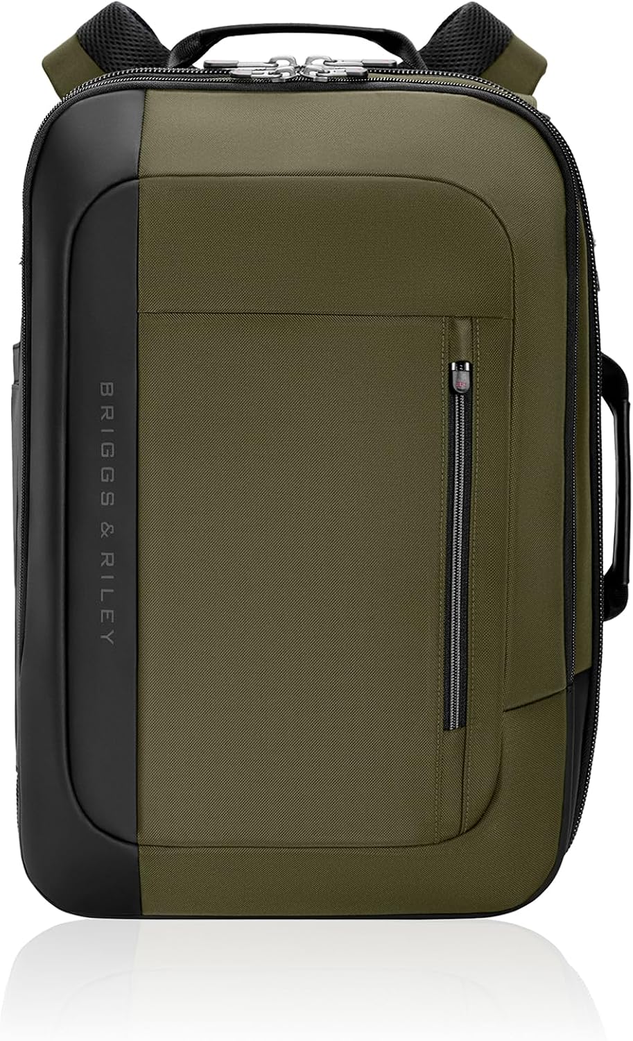 Briggs & Riley Medium Convertible Backpack Duffle Bag - Carry On for Men & Women, Use for Travel, Gym, or Work, Overnight Weekend Luggage, Shoulder Strap, Laptop Compartment - ZDX Collection, Hunter