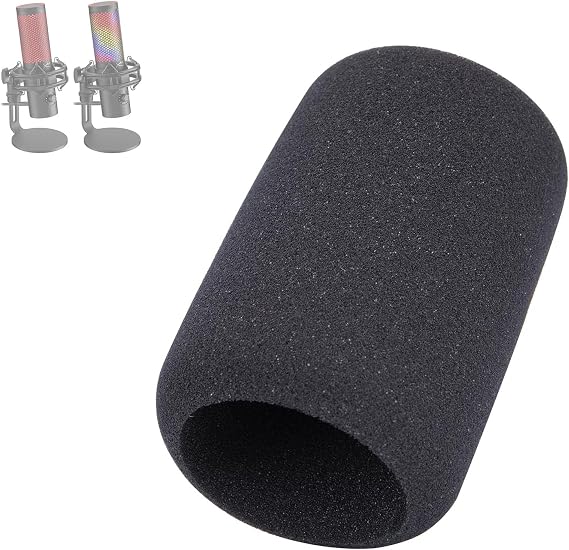 QuadCast 2 Pop Filter Windscreen Compatible with HyperX QuadCast 2 Microphone - Mic Foam Windscreen Noise Reduction,Improved Sound Quality