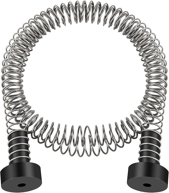 NTR Zipline Spring Brake Extra Long 5.3FT, Kids Backyard Heavy Duty Zip Line Brake System/Stop/Stopper, High-Strength Compression Stainless Steel Spring, Ziplines Parts for up to 3/8 Inch Cable