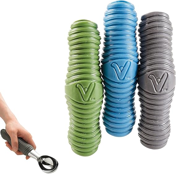 HealthSmart Groovy Grips Ergonomic Universal Handle Grips for Home, Kitchen, Sporting Equipment, Garden and the Outdoors, Comfortable and Versatile