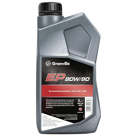 Granville Hypoid EP 80/90 GL4 Manual Transmission & Gearbox Oil – 1L | Premium Gearbox Base Oil | Gear Oil - Extreme Pressure & Wear Protection Transmission Oil