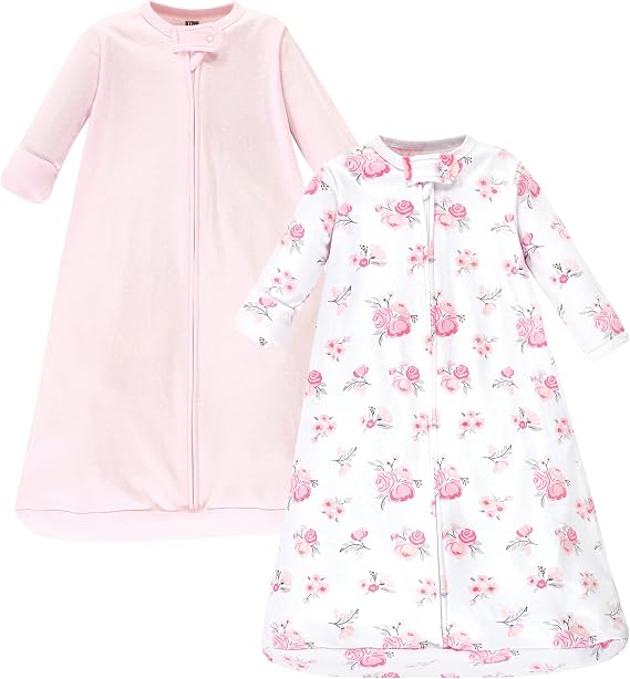 Hudson Baby Unisex Baby Cotton Long-Sleeve Wearable Sleeping Bag, Sack, Blanket