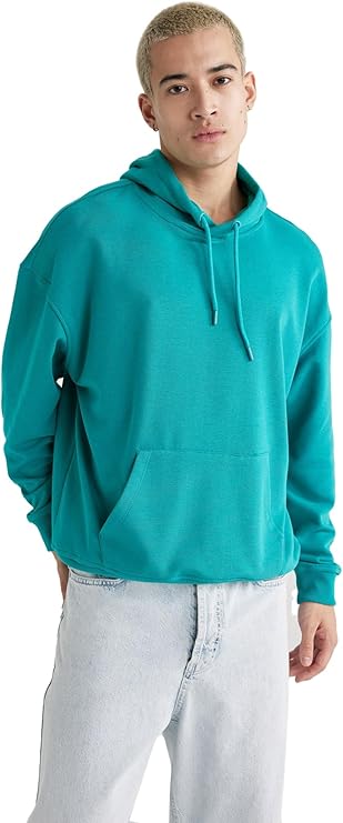 DeFacto Oversıze Kapüşonlu Sweatshirt B7849AXNS Erkek