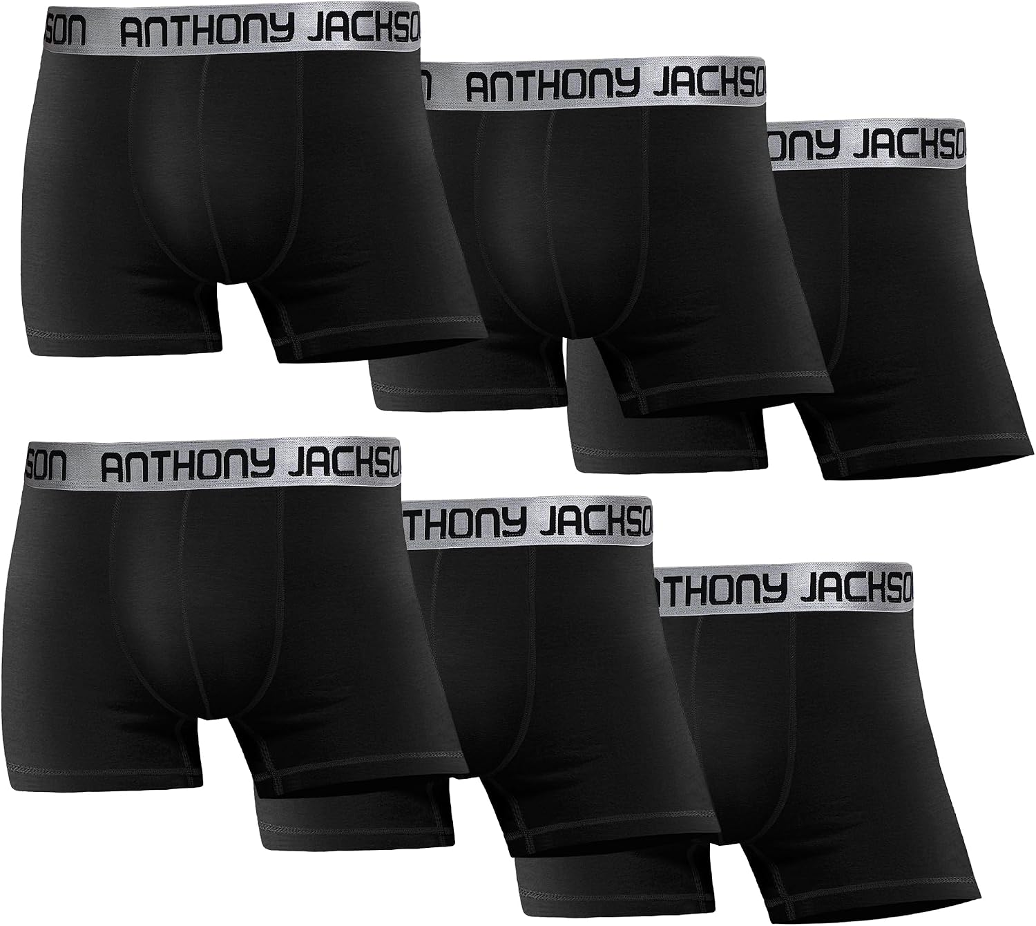 Anthony Jackson Lycra 6-Piece Box Premium Mens Boxer Color