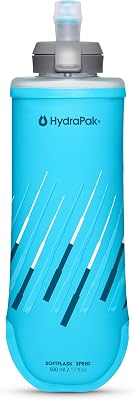 HydraPak SoftFlask Speed 500ml - Compressible Soft Flask Water Bottle, Perfect Fit for Hydration Vests and Running Packs with Easy Open Cap 500ml17oz