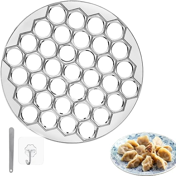 3 Pcs Dumpling Maker Set, Convenient Mold Pastry Maker 37 Holes and Anti Stick Mold Kitchen Dumpling for Dumpling