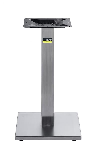 FLAT Self-Stabilizing DS22 - Stainless Steel, Dining Height Table Base