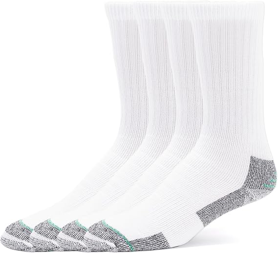 Burlington Men's Cushioned Work Crew Sock 4 Pair Pack