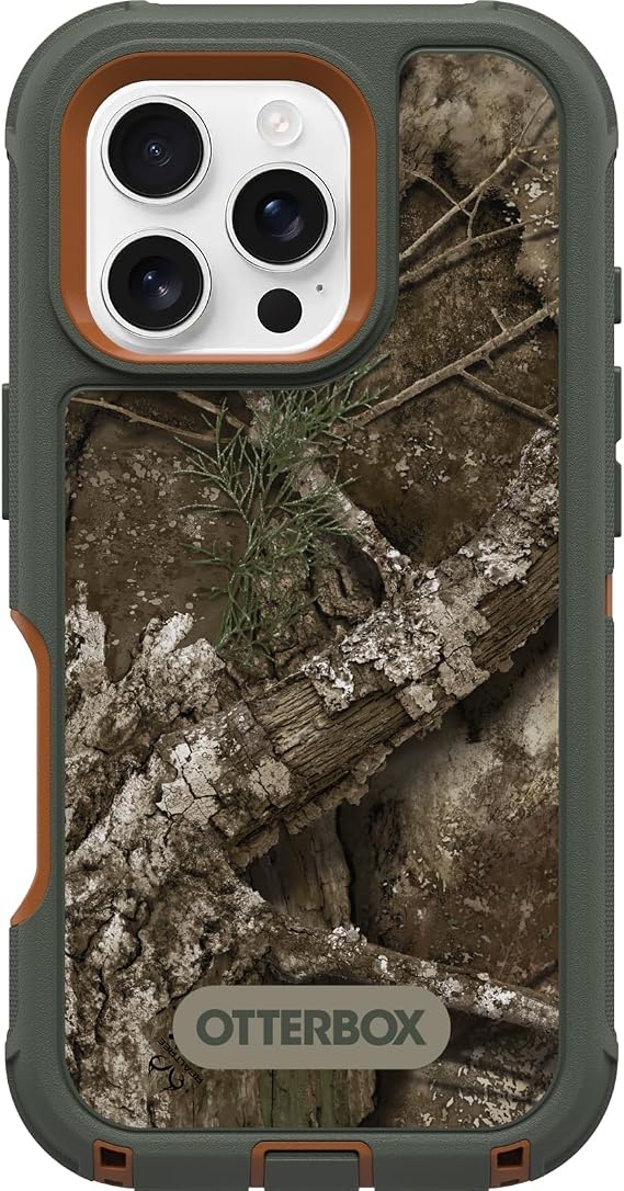 OtterBox iPhone 16 Pro Defender Series Case - Realtree APX | Tough, Rugged & Durable iPhone Case, Snaps on MagSafe, Multi-Layer, Impact Absorbing iPhone Case