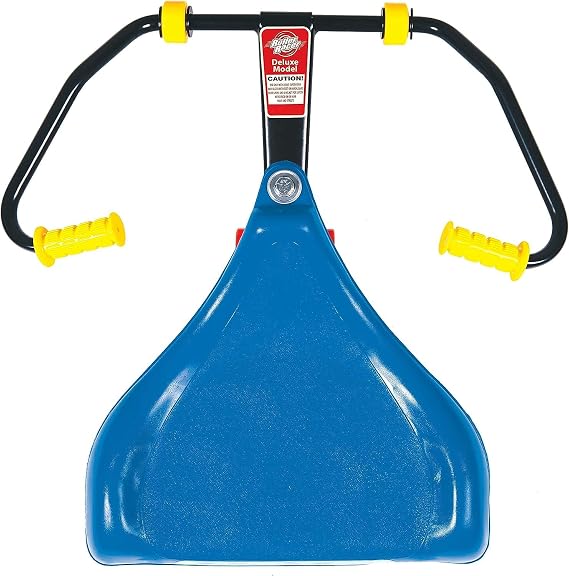 Deluxe Roller Racer; Our Best Sit-Skate Scooter ~ an Ingenious Innovation; Race and Roll, Zig and Zag, Twist and Turn Indoors and Out Without Batteries or Pedals (Blue)