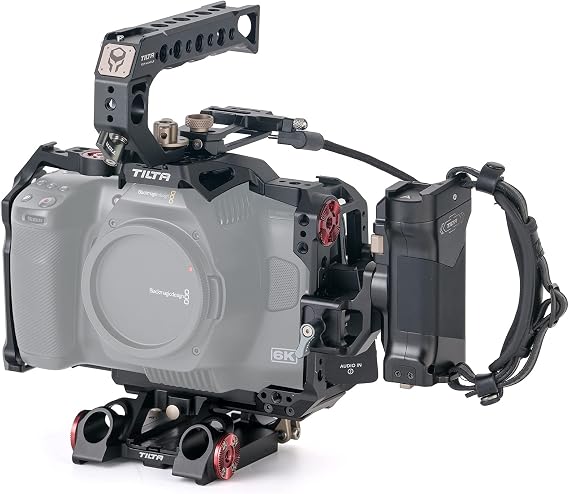 Tilta Camera Cage for BMPCC 6K Pro/G2 | Protective Gear | Mount Accessories | Compatible with Blackmagic Design Pocket Cinema Camera 6K Pro (Black, Advanced Kit)