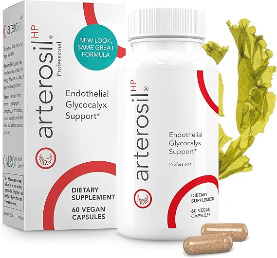 Calroy Arterosil HP Professional - Heart Health Support - 60 Vegan Capsules | Endothelial Glycocalyx Support - Artery Health & Circulation Support - MonitumRS Rhamnan Sulfate from Monostroma nitidum
