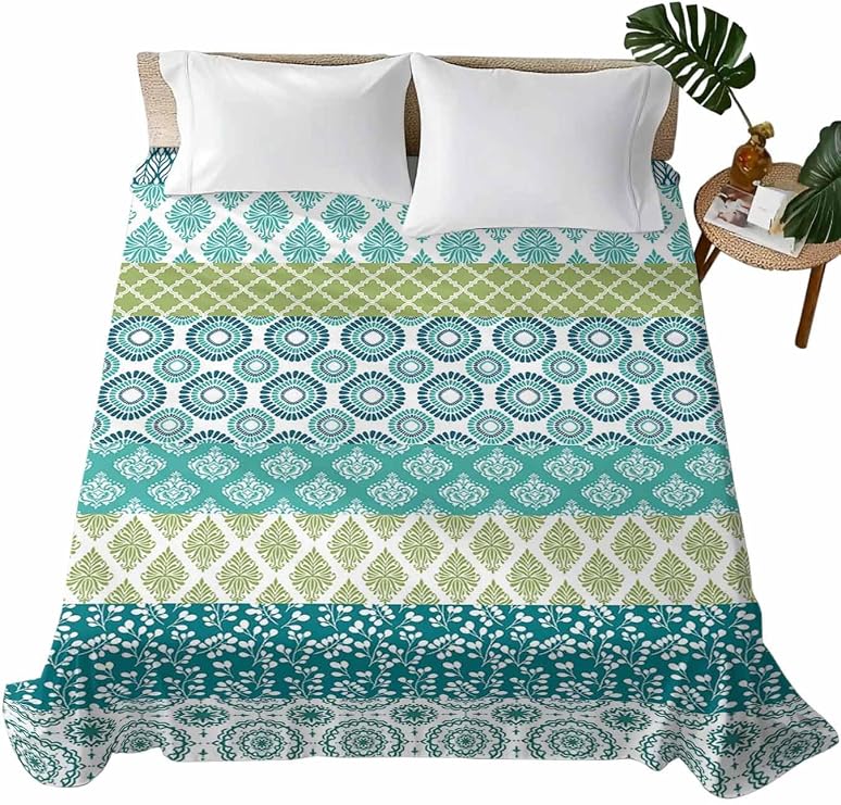 Top Sheet Queen Bedding Flat Sheet Only, Microfiber Bed Sheets Soft Breathable Bedding Flat Sheets, Hotel Luxury Top Sheets
