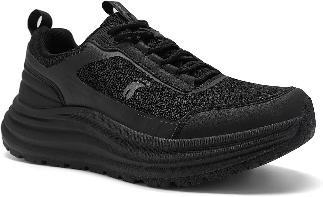 OrthoComfoot Women's Orthopedic Trail Running Shoes Arch Support for Plantar Fasciitis, Orthotic Athletic Sneakers for Flat Feet & High Arch, Tennis Walking Hiking Shoes, Foot & Heel Pain Relief