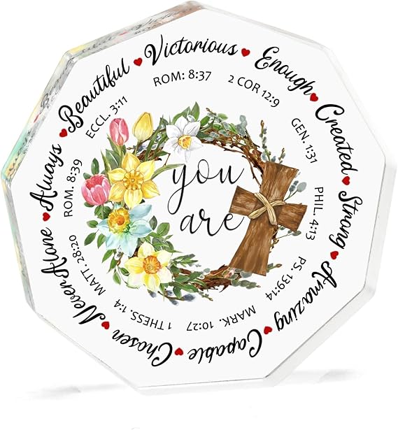 Edenseelake Christian Gifts for Women Religious Christmas Catholic Gift with Bible Verses for Wife Mom Friend Sister Female Inspirational Spiritual Appreciation Christian Decor