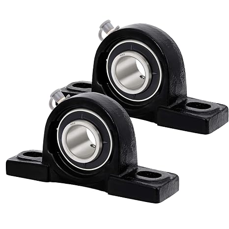 XIKE UCP206-16 Pillow Block Bearing, 1 Inch Bore, Self-Aligning Mounted Bearing Unit, 2-Pack