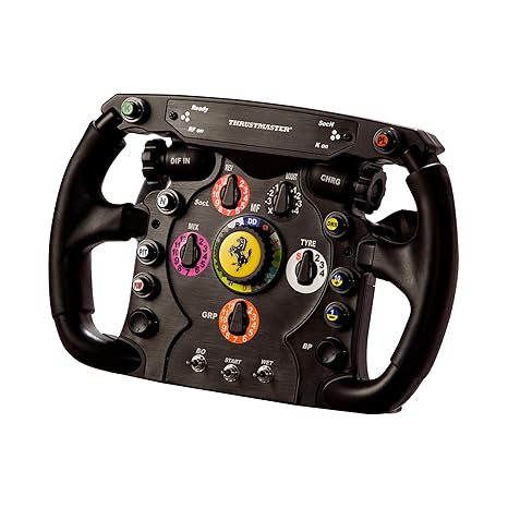 Thrustmaster F1 Wheel Add-On - Officially Ferrari licensed - PS5, XBOX & PC | 1:1 replica Simracing wheel rim, immersive feel, brushed metal plate, up to 25 action buttons, rubber-textured grip