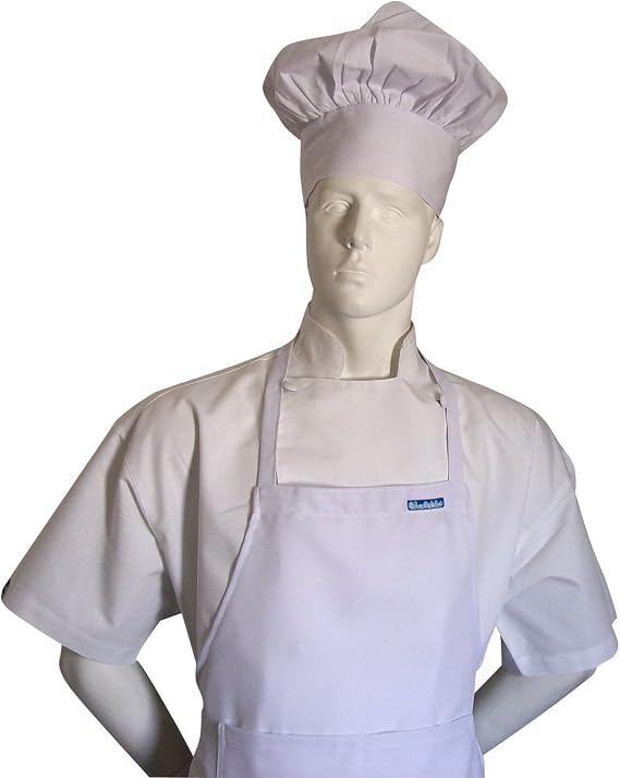 Adjustable White Twill Chef's Hat