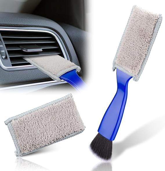 BFXM Double Head Brush for Car Clean, 2 in 1 Car Detailing Brush